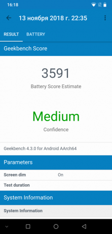 UMIDIGI Z2 Pro: GeekBench Batteria