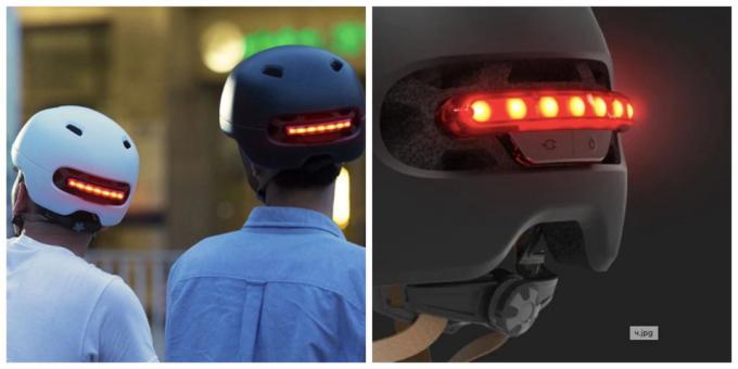 Gadget per biciclette: casco con luce da Xiaomi