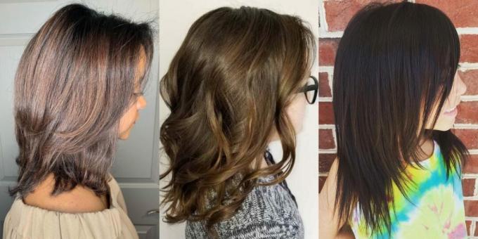 tagli di capelli alla moda per le ragazze: cascata