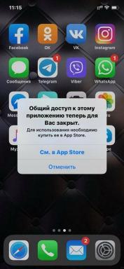 Errore di chiusura della condivisione dell'applicazione su iPhone