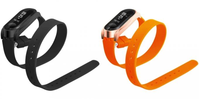 Cinturino in silicone per Xiaomi Mi Band 3 sui due avvolgere