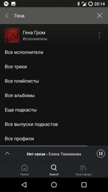 In Spotify apparso russo. L'esecuzione in Russia non è lontano