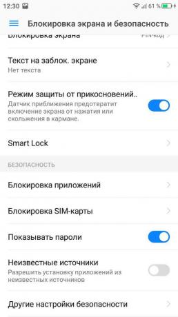 blocco dello schermo su Android. smart Lock
