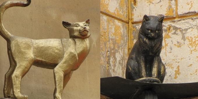Monumenti di San Pietroburgo: Monumento Eliseo gatto e il gatto Vasilisa