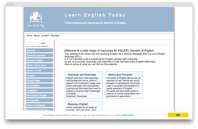 sito per l'apprendimento delle lingue straniere