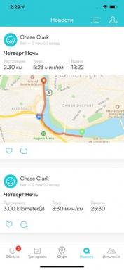 Applicazione mobile Panoramica Runkeeper per l'iPhone
