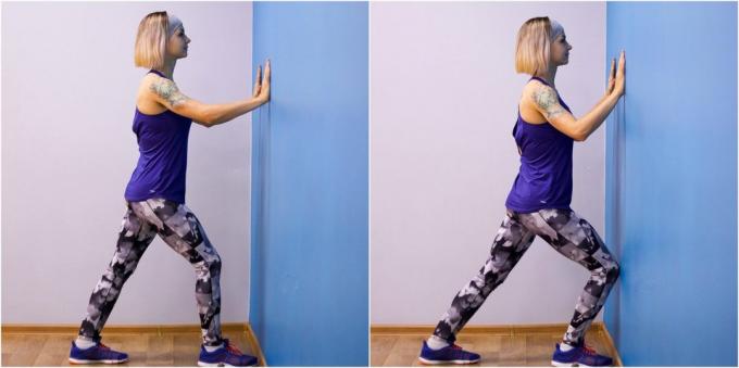 esercizi di flessibilità: stretching i muscoli delle gambe