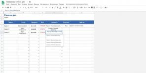 20 modelli utili «Google Spreadsheets" a tutte le occasioni