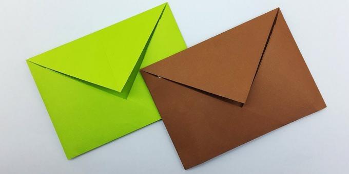 Come fare un classico della busta con la tecnica origami senza colla