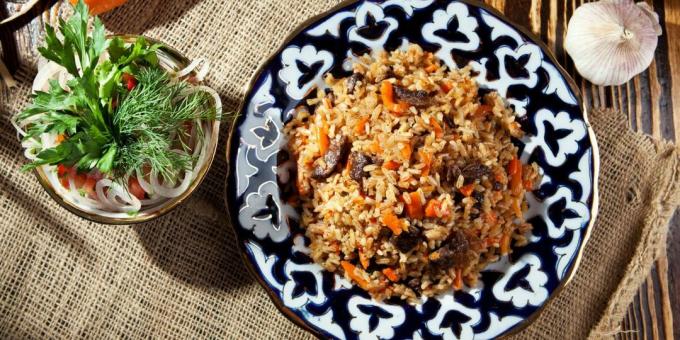 Pilaf friabile con agnello