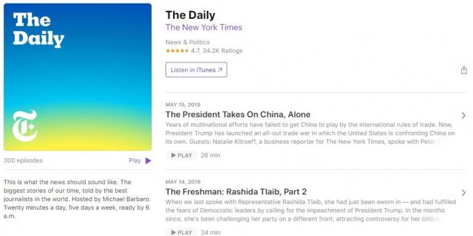 Podcast interessante: The Daily