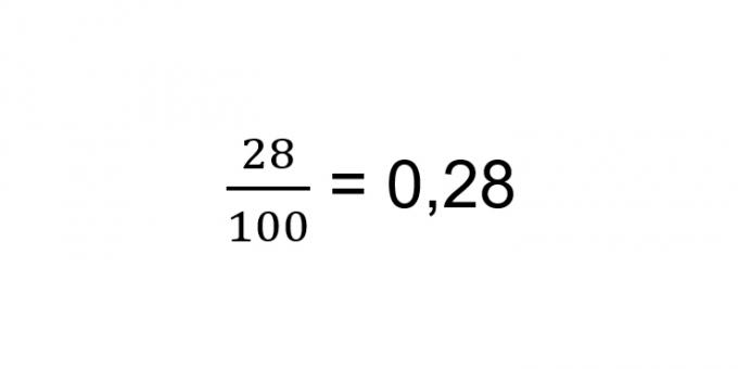 Come convertire una frazione in decimale: separa tante cifre quanti sono gli zeri con una virgola
