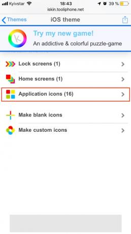 Come personalizzare il tavolo operatorio iPhone: selezionare le icone Applicazioni