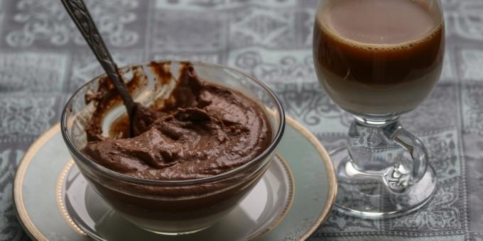 Mousse di cagliata al cioccolato