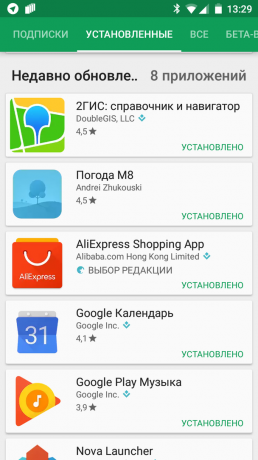 Google Play: aggiornamento
