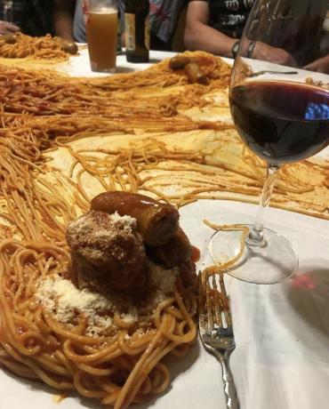 spaghetti in tavola