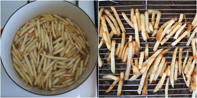 Come cucinare le patate fritte su un piatto