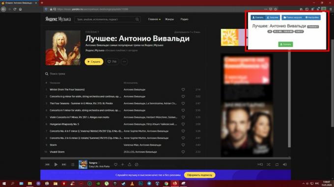 Scarica musica da Yandex. Music ": Yandex Music Fisher