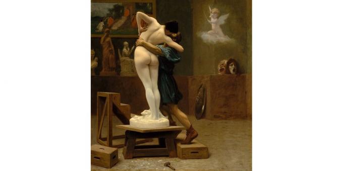 Relazioni parassociali: Pigmalione e Galatea, dipinto di Jean-Léon Jerome, 1890