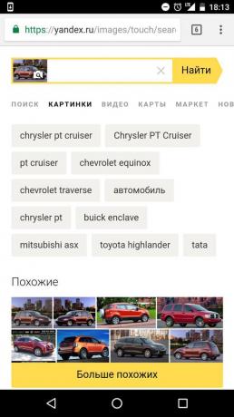 "Yandex": ricerca per immagini