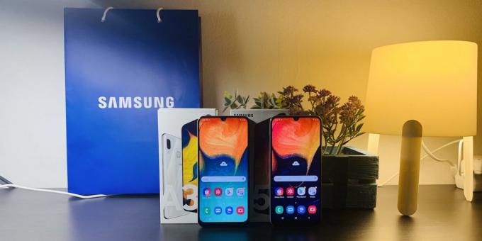 Samsung Galaxy A30 e Samsung Galaxy A50: aspetto