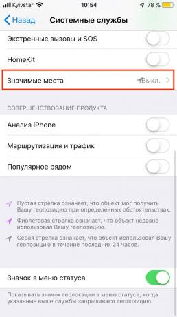 sistema di protezione dei dati in iOS 12: Spegnere la cronologia di navigazione GPS-tracking