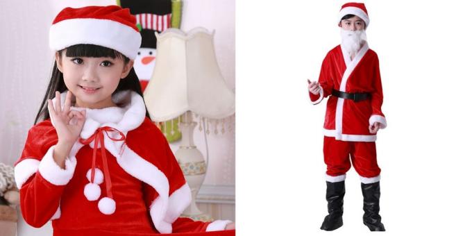 costumi di Capodanno per i bambini: aiutanti di Babbo Natale