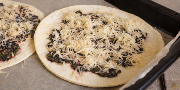 Tortilla pizza: cucina