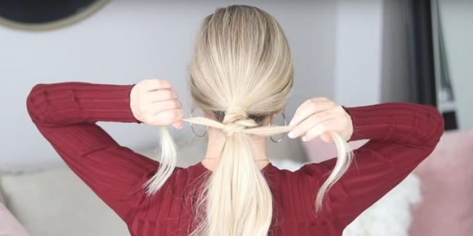 Acconciature per capelli lunghi: Legame altro nodo