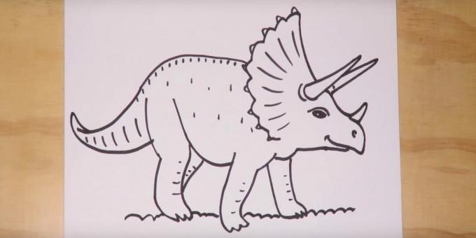 Come disegnare un triceratopo