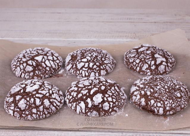 biscotti con scaglie di cioccolato Festive Infornare a 180 °