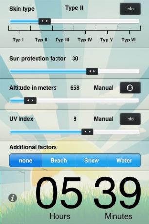 Tenere traccia del tempo al sole e il livello dell'acqua nel corpo con l'aiuto di iPhone