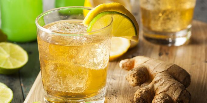 cocktail dimagrante con zenzero, limone e miele