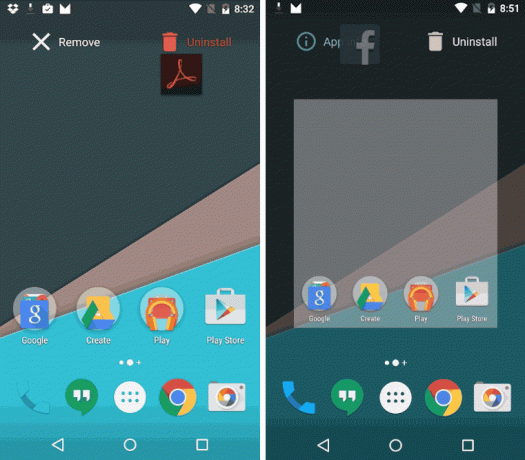 Android M disinstallare app