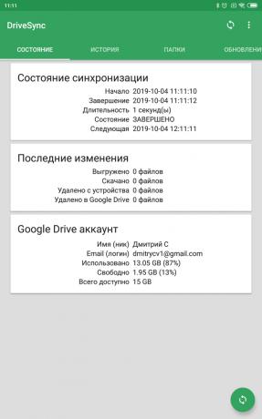 Autosync per Google Drive