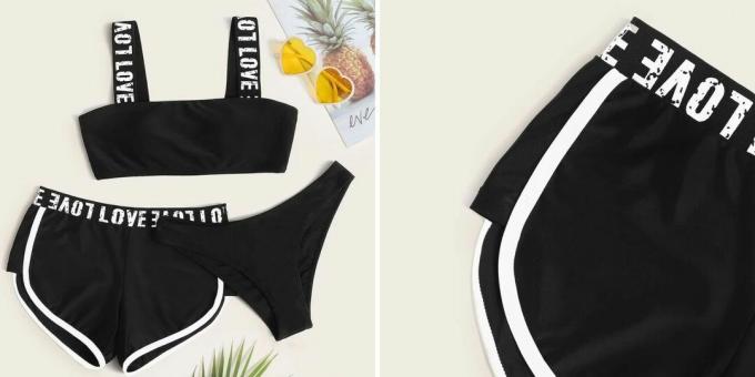 Beachwear: costume da bagno sportivo