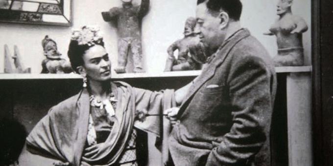Frida Kahlo e suo marito Diego Rivera