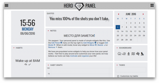 Guarda Hero Panel