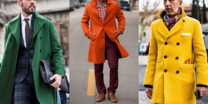 Estate vendita di abbigliamento e calzature per gli uomini: il cappotto colorato