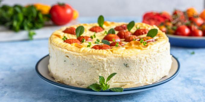 Snack cheesecake con pomodori