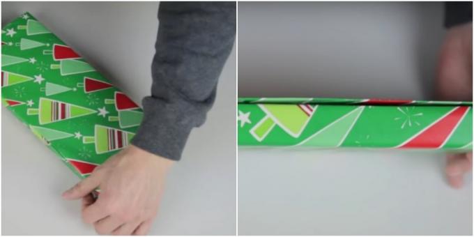 Come mettere in valigia un regalo modo diagonale rettangolare