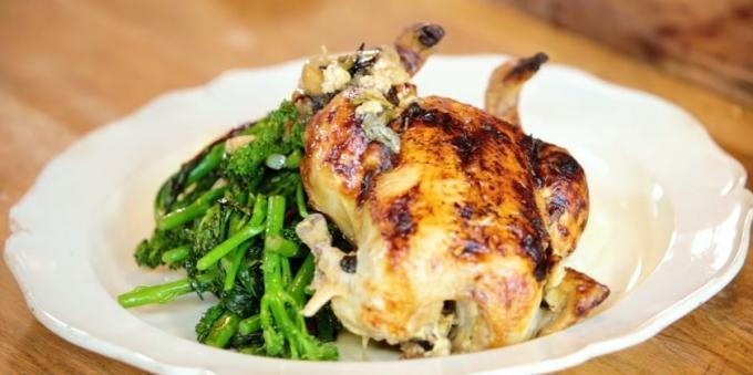 Ricette di pollo al forno: pollo intero nel latte di Jamie Oliver