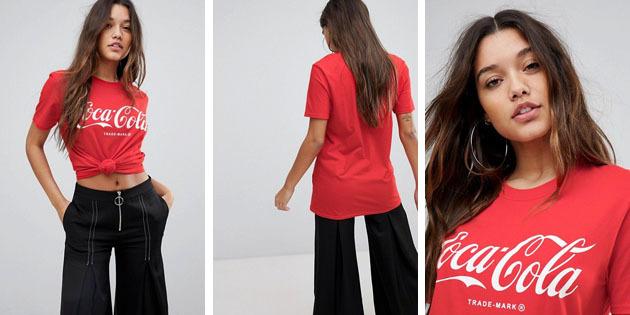 modo delle donne t-shirt da negozi europei: T-shirt rossa PrettyLittleThing 