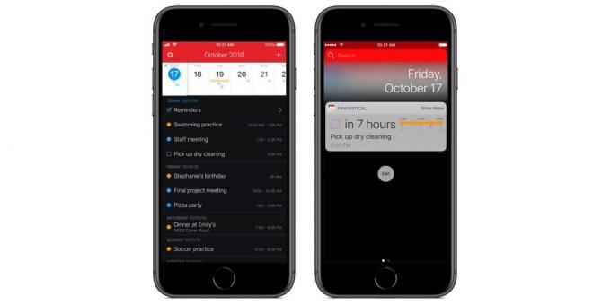 applicazioni abilitate veloci comandi Siri in iOS 12: Fantastical