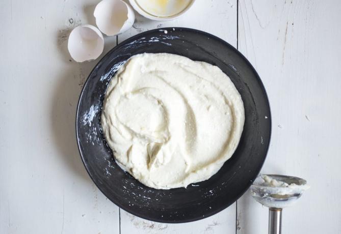 Cocco biscotti con crema di formaggio: la cottura