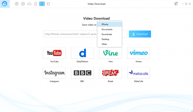 AnyTrans aiuta a scaricare il video sul tuo iPhone e iPad