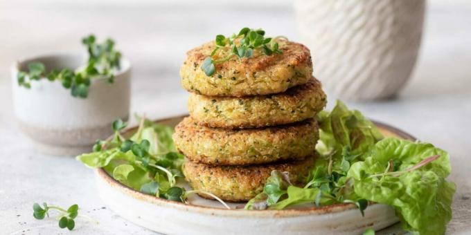 Cotolette di broccoli e quinoa