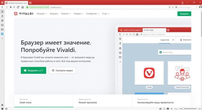 i migliori browser: Vivaldi