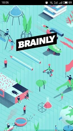brainly: la schermata principale