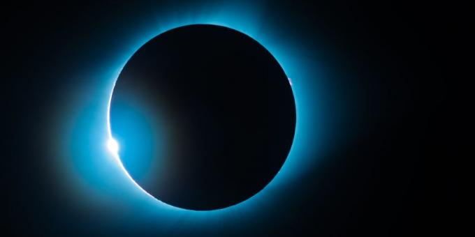 migliori foto nel 2019: un'eclissi solare totale
